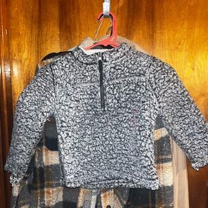 Wonder Nation Gray Kids Sherpa Sweater